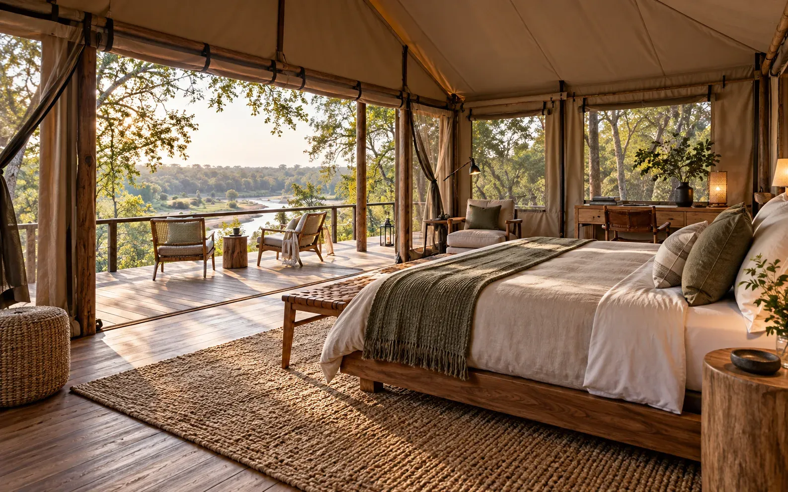 Innenansicht – Safari-Lodge