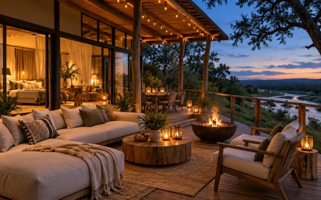 Am Abend – Safari-Lodge